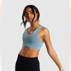 Women's Turquoise Gymshark Power Down Sports Bra